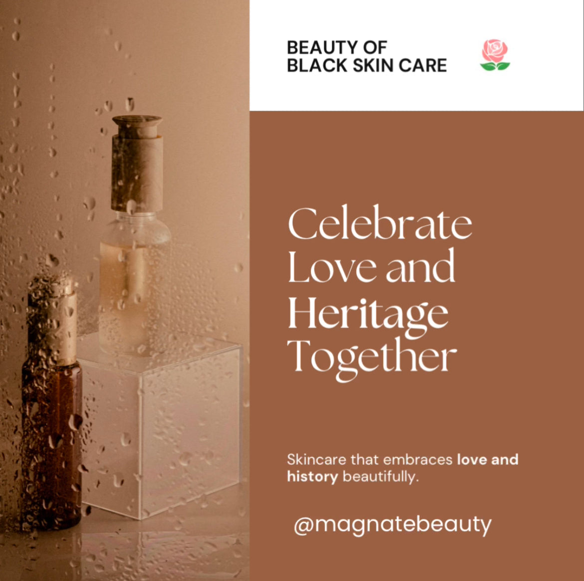 Melanated skincare products