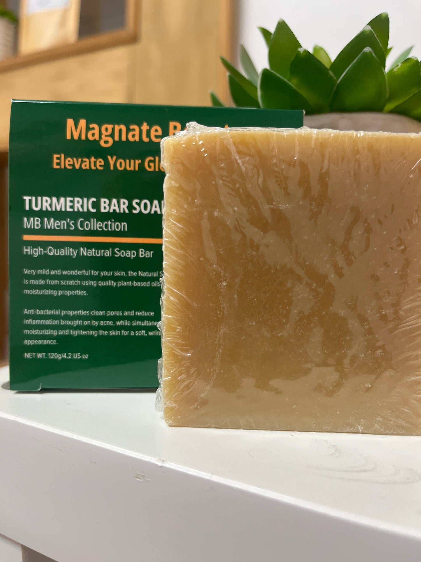 Men's Collection: Turmeric Bar Soap - Magnate Beauty