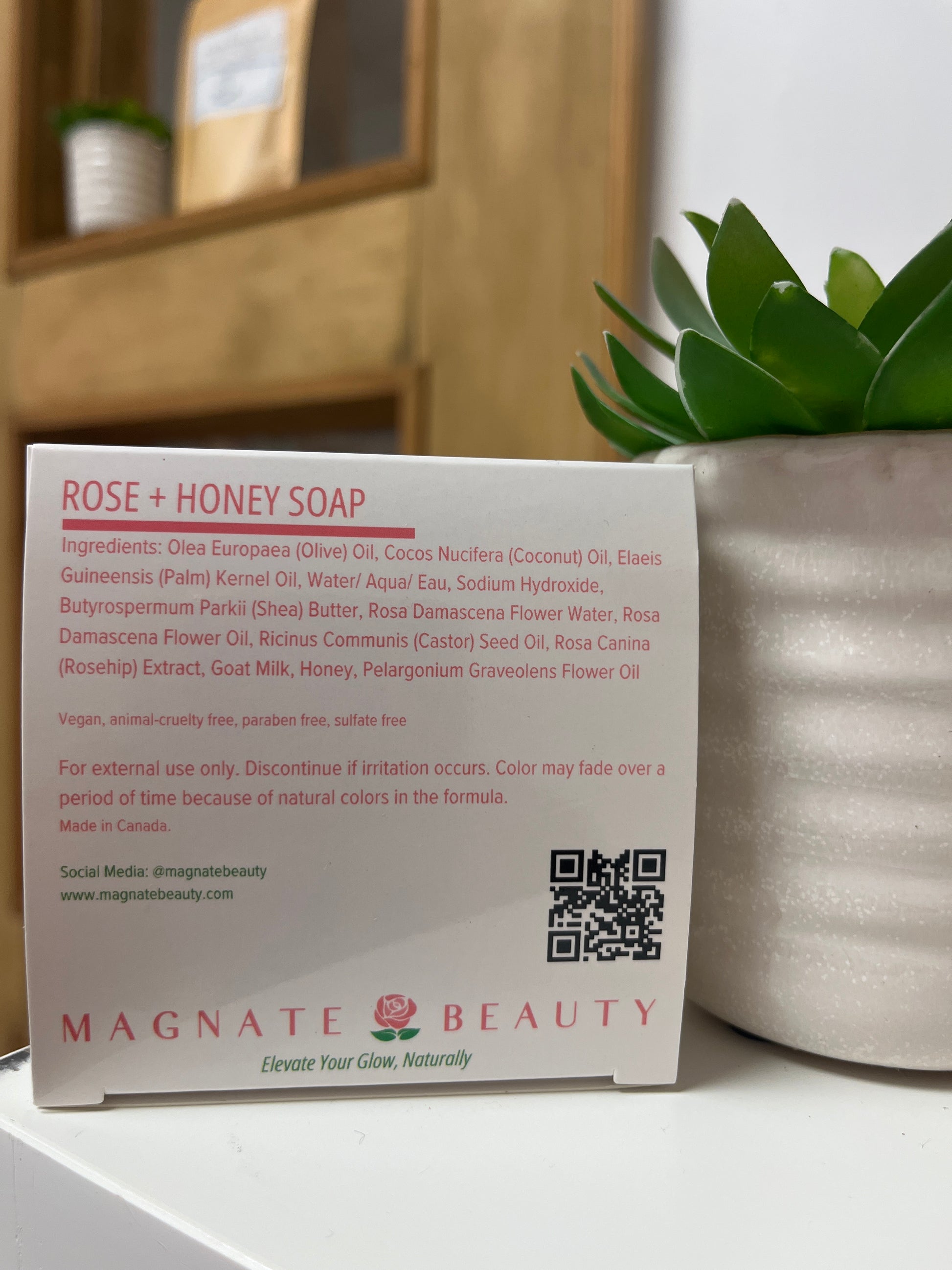 Rose and Honey Bar Soap - Magnate Beauty