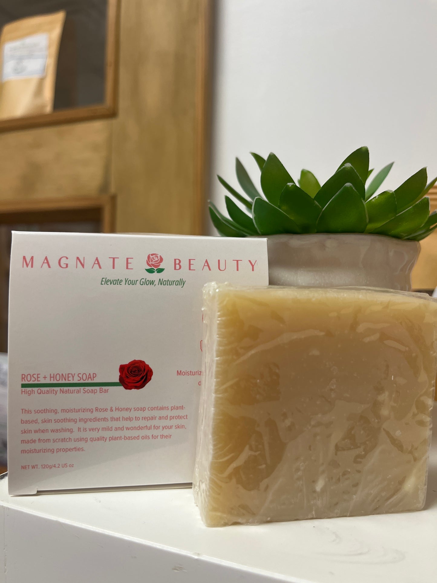 Rose and Honey Bar Soap - Magnate Beauty
