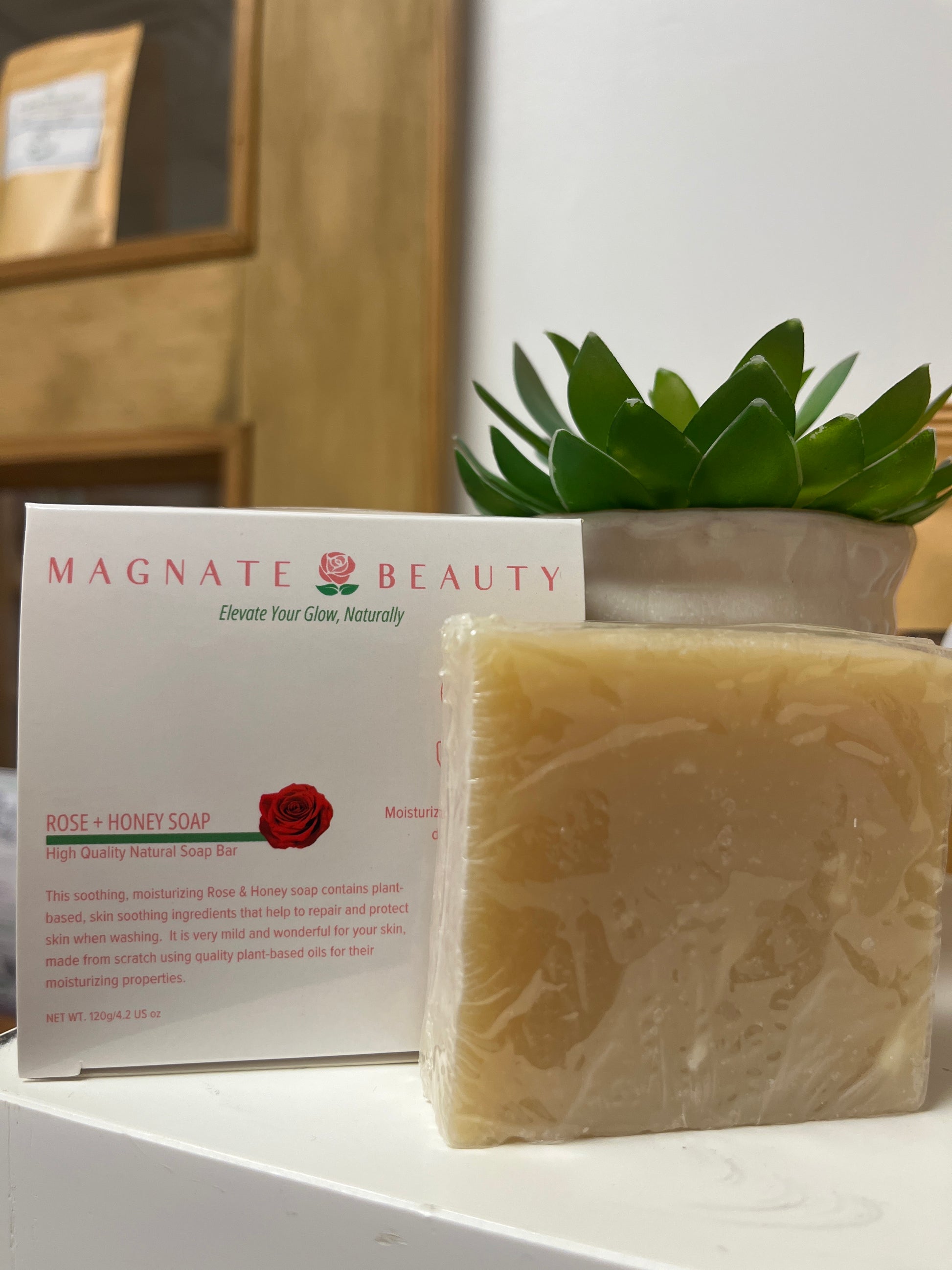Rose and Honey Bar Soap - Magnate Beauty