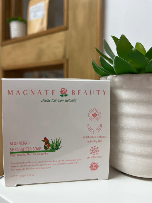 Aloe Vera Shea Butter Soap Bar - Magnate Beauty