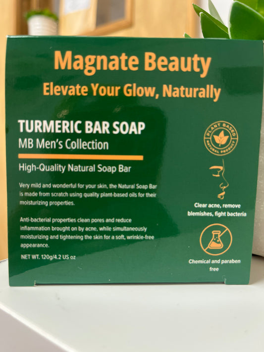Men's Collection: Turmeric Bar Soap - Magnate Beauty