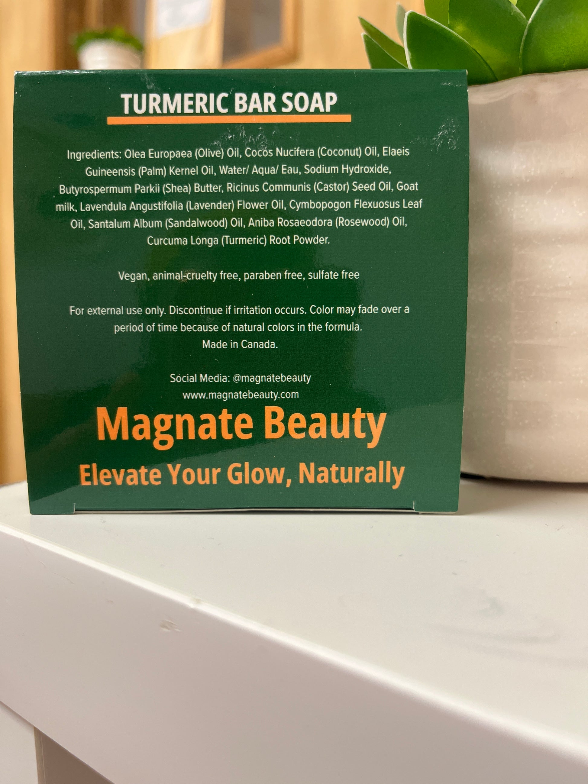 Men's Collection: Turmeric Bar Soap - Magnate Beauty