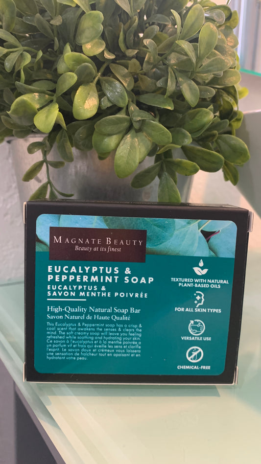 Eucalyptus and Peppermint Bar Soap - Magnate Beauty