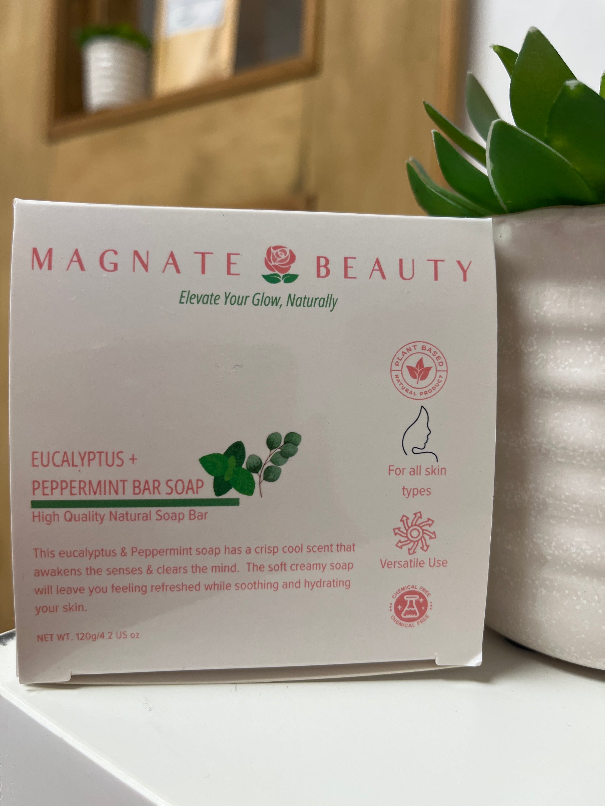 Eucalyptus and Peppermint Soap - Magnate Beauty